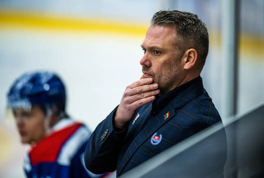 Oskarshamns assisterande tränare Mikael Holmqvist