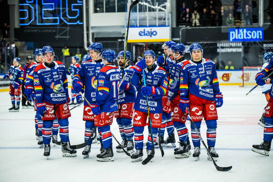 Oskarshamns spelare jublar