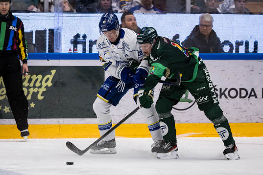 Leksands Emil Heineman och Färjestads Daniel Viksten