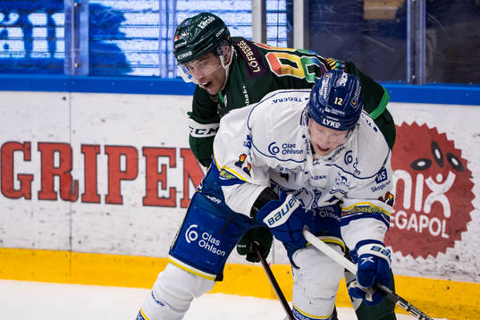 Färjestads Brandon Davidson och Leksands Kalle Östman