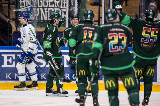 Leksands Peter Cehlarik jublar