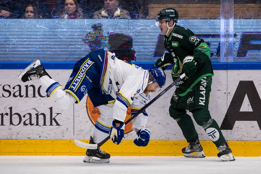 Leksands Anton Lindholm och Färjestads Marcus Westfält