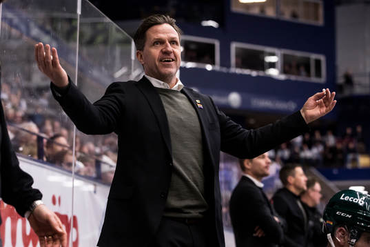 Färjestads huvudtränare Tomas Mitell
