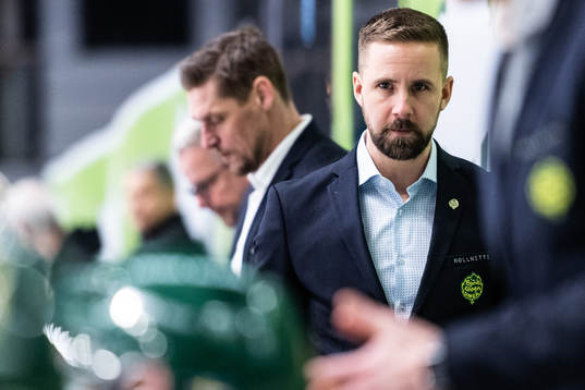Björklövens tränare Viktor Stråhle