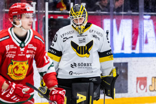 Västerås målvakt Ian Blomquist deppar