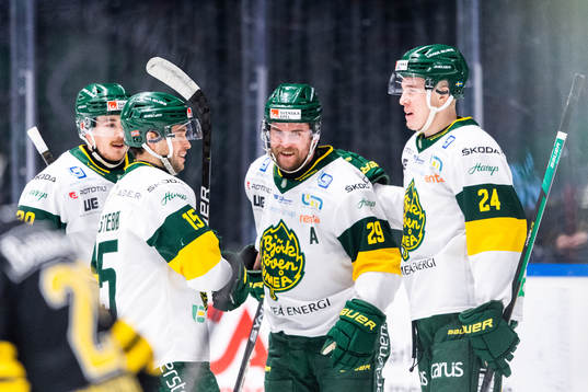 Björklövens Alexander Wiklund jublar