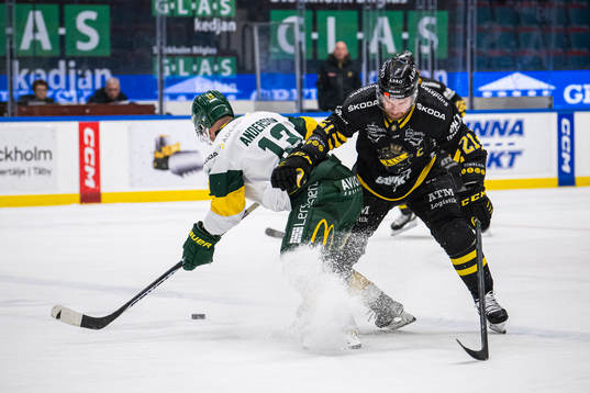 AIKs Christian Sandberg och Björklövens Fredric Andersson
