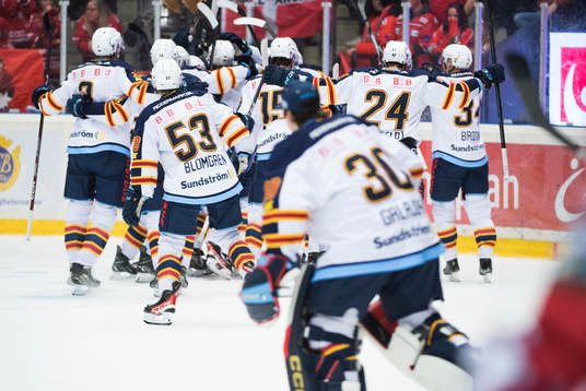 Djurgårdens spelare jublar