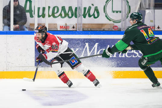 Örebros Mathias Bromé och Färjestads Victor Ejdsell