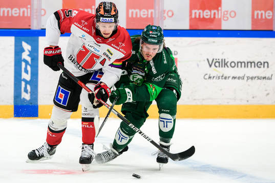 Örebros Gustav Backström och Färjestads Joakim Nygård