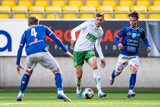 Hammarbys Ludvig Svanberg och Norrbys Anton Pärleholt