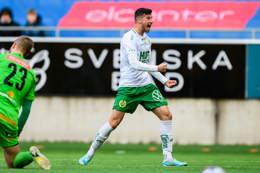 Hammarbys Viktor Djukanovic jublar