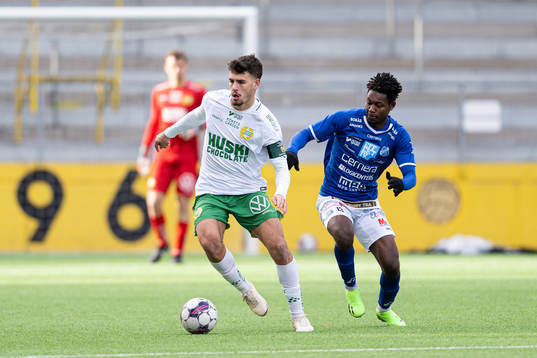 Hammarbys Hammarbys Edvin Kurtulus och Norrbys Henry Atola