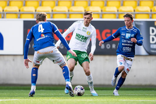 Hammarbys Ludvig Svanberg och Norrbys Anton Pärleholt