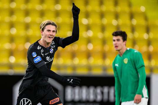 Halmstads Erik Ahlstrand jublar