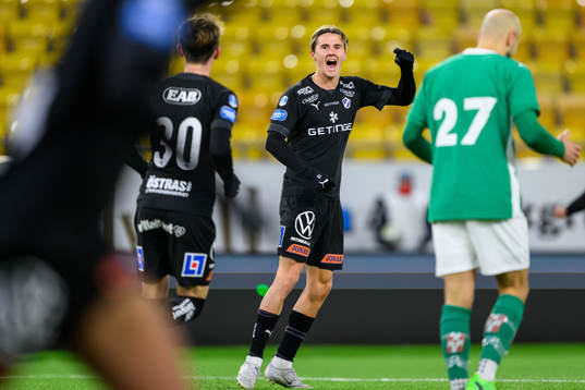 Halmstads Erik Ahlstrand jublar