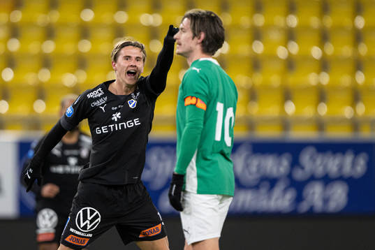 Halmstads Erik Ahlstrand jublar