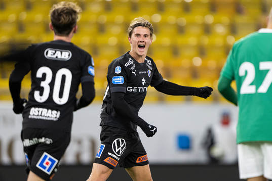 Halmstads Erik Ahlstrand jublar