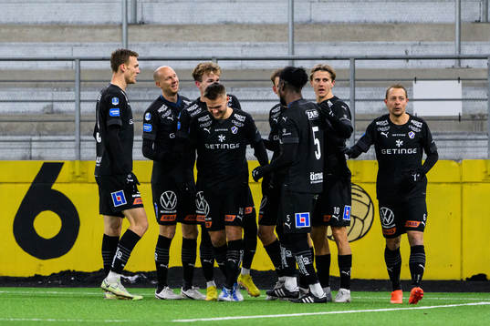Halmstads Alexander Johansson jublar