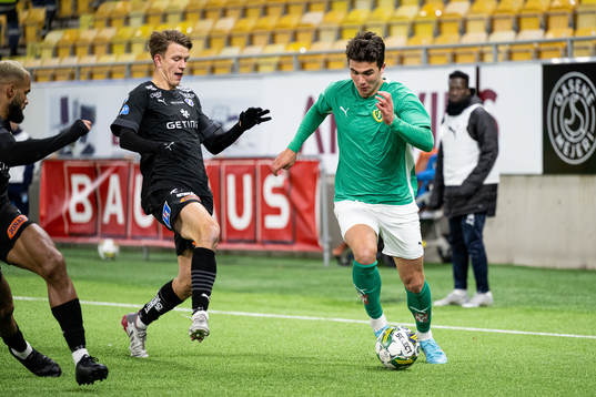Halmstads Kazper Karlsson och Jönköpings Södras Filip
