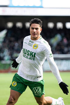 Hammarbys Jusef Erabi jublar