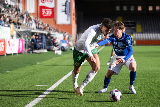 Hammarbys Edvin Kurtulus och Norrbys Anton Pärleholt