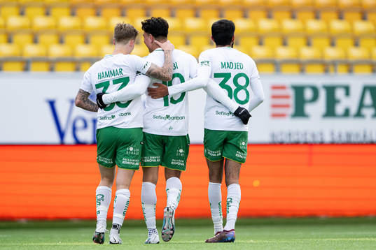 Hammarbys Fredrik Hammar, Jusef Erabi och Montader Madjed