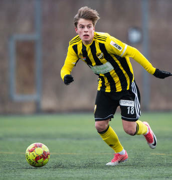IFK Hässleholms Jussi Tikkanen i träningsmatchen mellan
