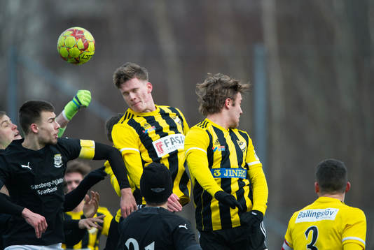 IFK Hässleholms Axel Henriksson i träningsmatchen mellan