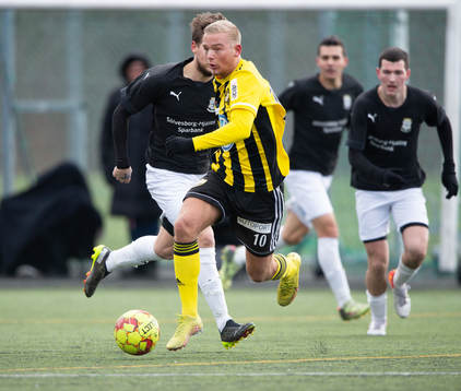 IFK Hässleholms Olle Kjellman Olblad i träningsmatchen