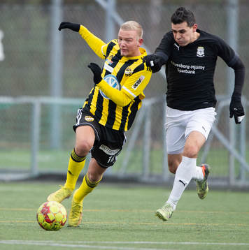 IFK Hässleholms Olle Kjellman Olblad i träningsmatchen
