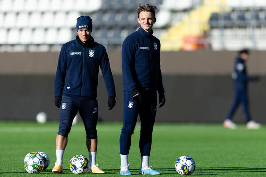 IFK Göteborgs Hussein Carneil och Linus Carlstrand