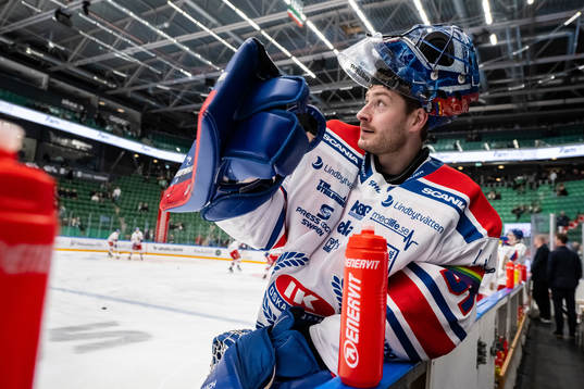 Oskarshamns målvakt Tim Juel
