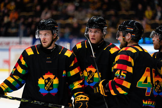 Skellefteås Jonathan Pudas, Rickard Hugg och Oscar Möller
