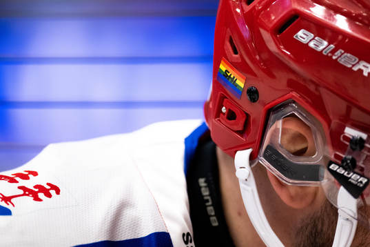 SHL pridelogga på hjälm