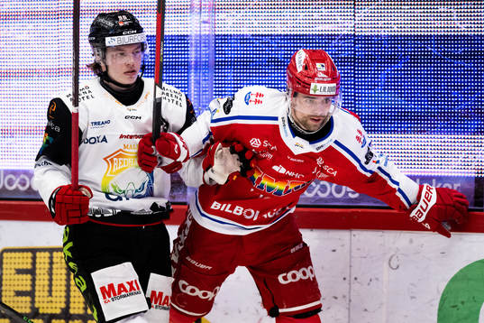 Malmö Redhawks Lukas Wernblom och Timrås Emil Pettersson