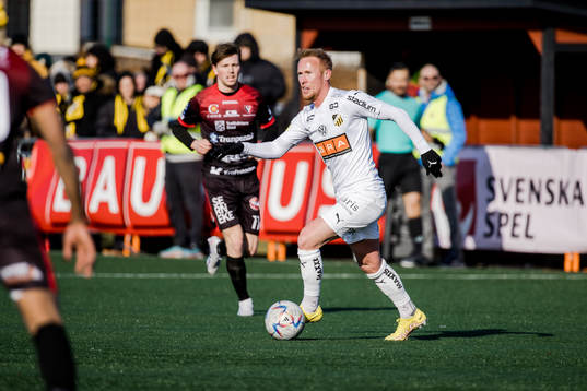 under fotbollsmatchen i Svenska Cupen mellan Trollhättan