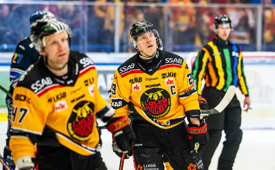 Luleås Leo Komarov och Erik Gustafsson deppar
