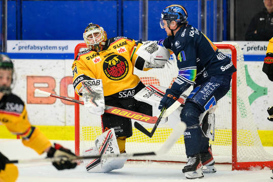 Luleås målvakt Joel Lassinantti och Växjös Ludvig