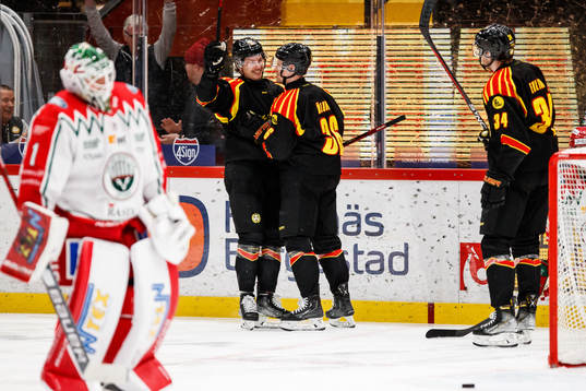 Brynäs Nick Olesen jublar