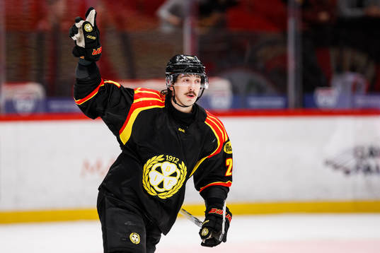 Brynäs Hannes Björninen jublar