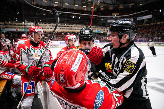 Frölundas Jere Innala och Brynäs Nick Olesen