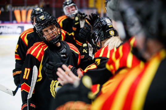 Brynäs Matilda Nilsson jublar