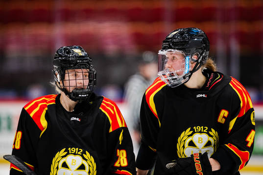 Brynäs Jenny Antonsson och Rosa Lindstedt