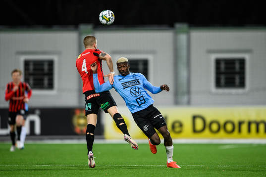 Brommapojkarnas Amadeus Sögaard och Landskronas Ousmane