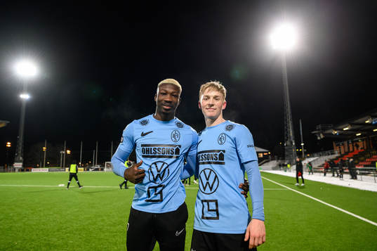 Landskronas Ousmane Diawara och Melker Widell