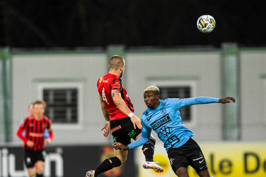 Brommapojkarnas Amadeus Sögaard och Landskronas Ousmane
