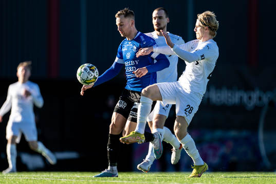 Trelleborgs Felix Hörberg och Helsingborgs Victor Blixt