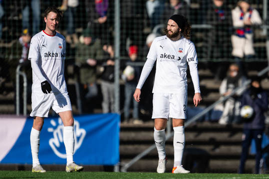 Helsingborgs Rasmus Jönsson och Ali Suljic deppar