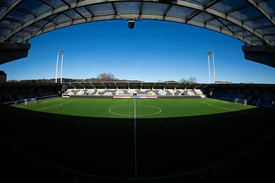 Bravida Arena innan fotbollsmatchen i Svenska Cupen mellan